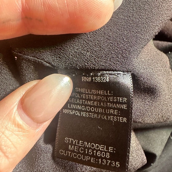 Halston Heritage cocktail dress with metal collar detail - Picture 7 of 8